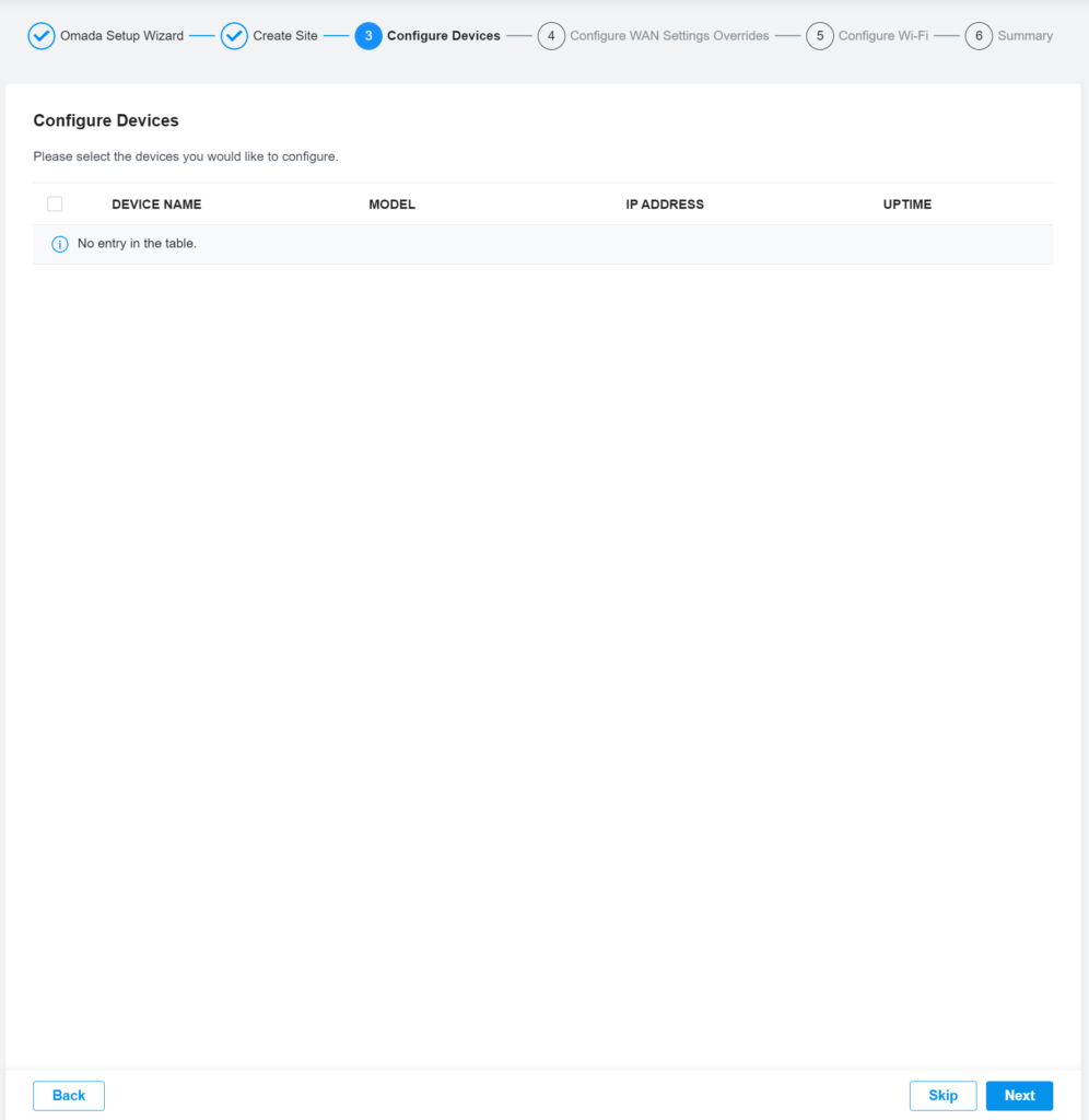 configure devices Omada Software Controller