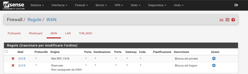 wan firewall rule pfsense