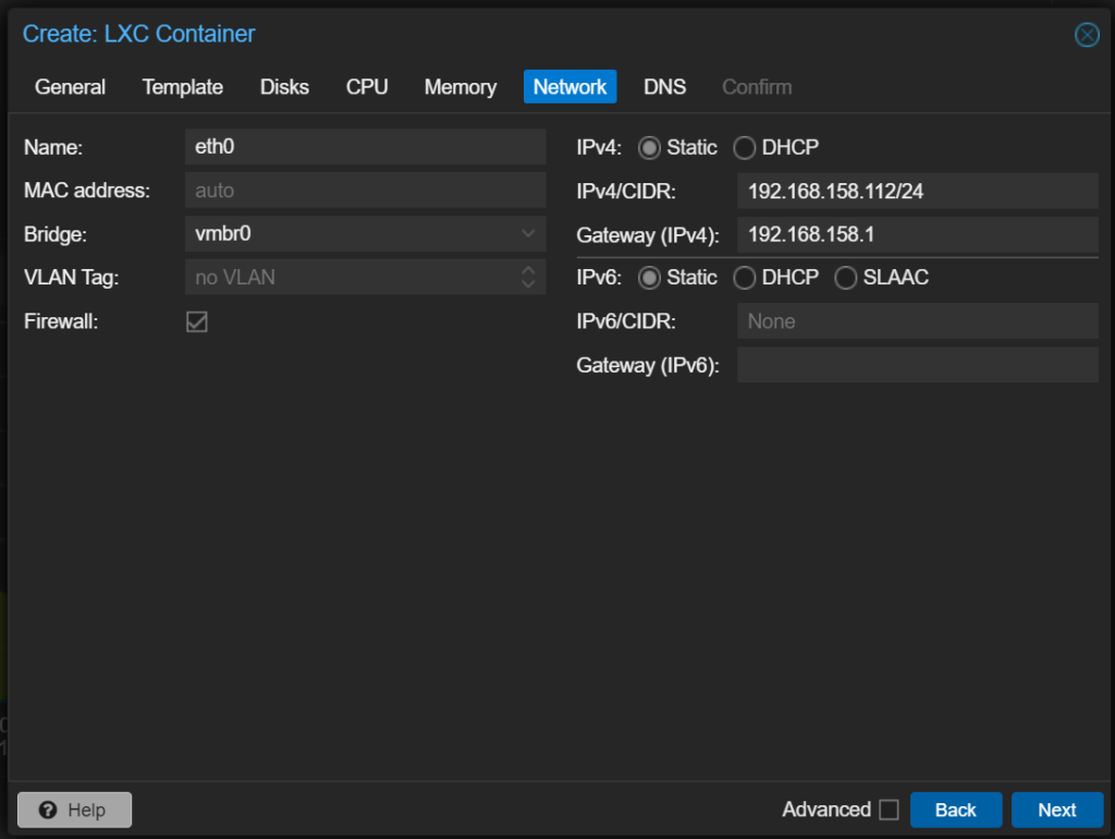 network container lxc