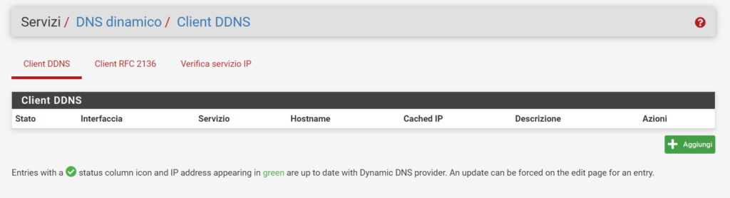 Client DDNS pfsense