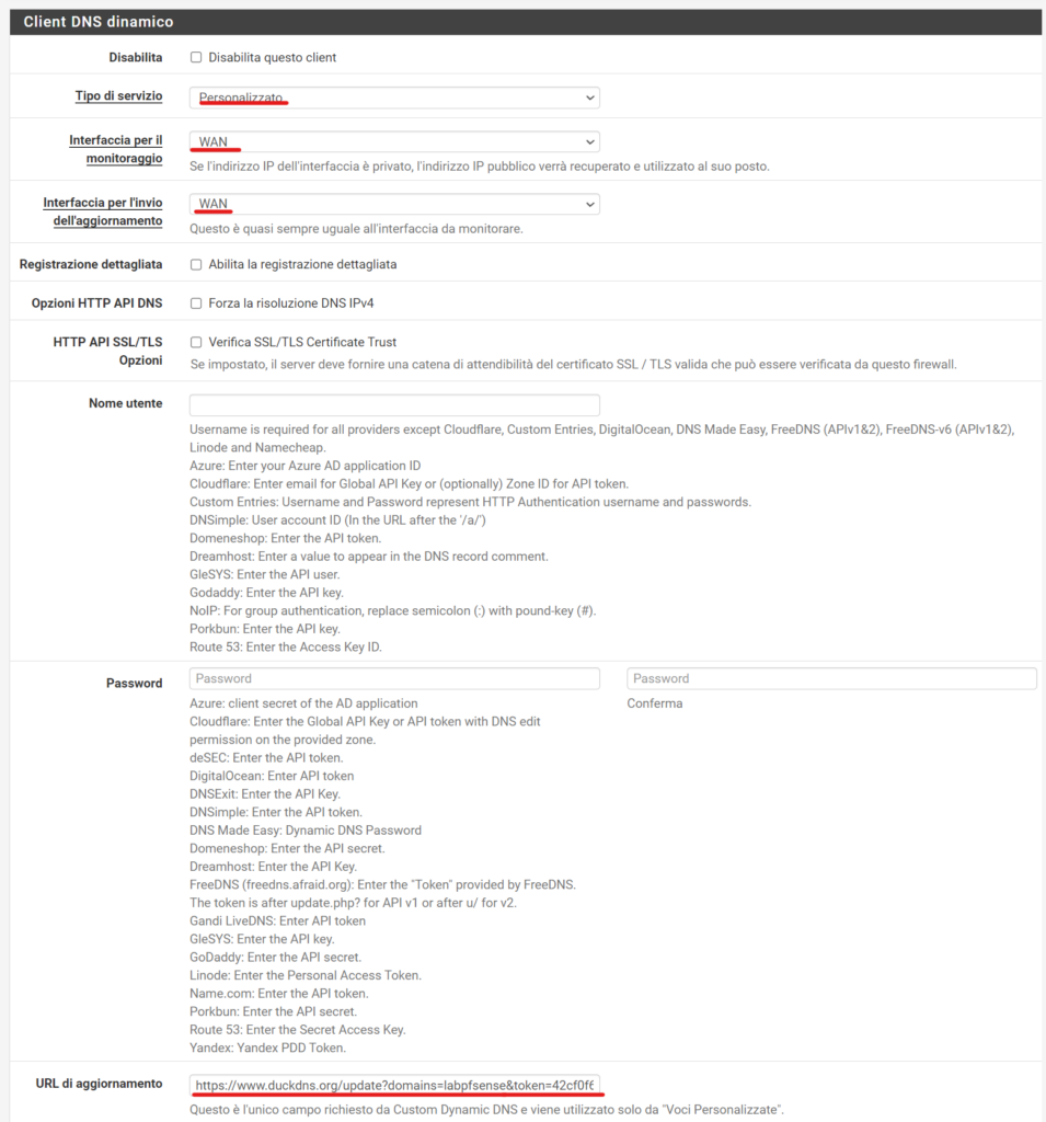 ddns duckdns details pfsense