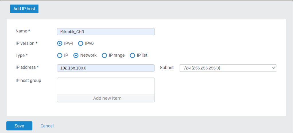 remote subnet sophos ipsec