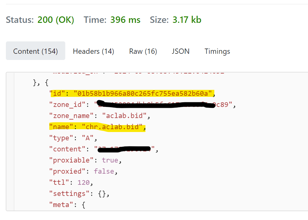 record id Mikrotik con DDNS Cloudflare